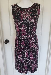 Loft Black Floral Dress